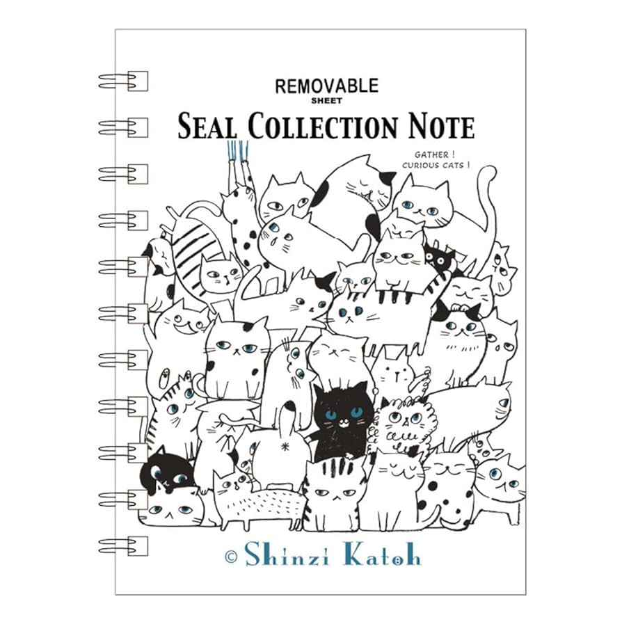 Amazon | シール堂 日本製 シール帳 Shinzi Katoh Cat Hill 猫